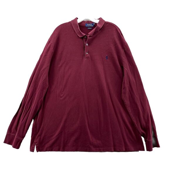 Polo Ralph Lauren Other - Ralph Lauren Polo Shirt Mens XXL Burgundy Stretch Classic Fit Golf Gorpcore Knit
